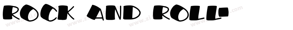 rock and roll字体转换